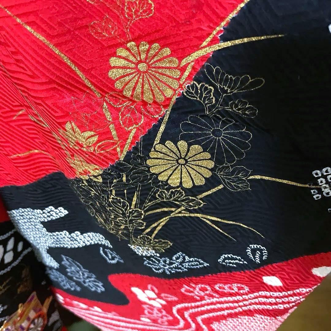 振袖フルセット　染分け　手絞り　手刺繍　成人式振袖　振袖　裄丈67