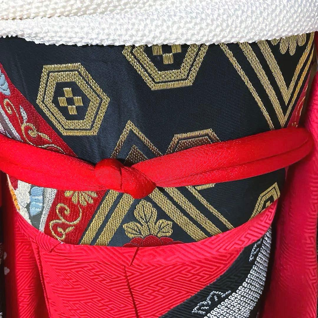 振袖フルセット　染分け　手絞り　手刺繍　成人式振袖　振袖　裄丈67