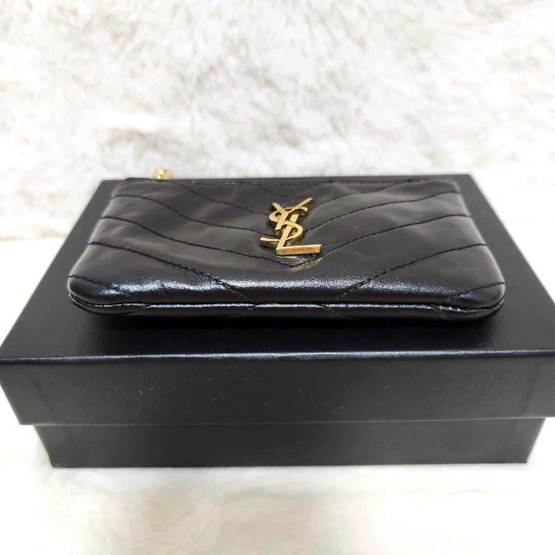 ✨美品✨サンローラン　ケース　小銭入れ　キーリング　カサンドラ　ブラック