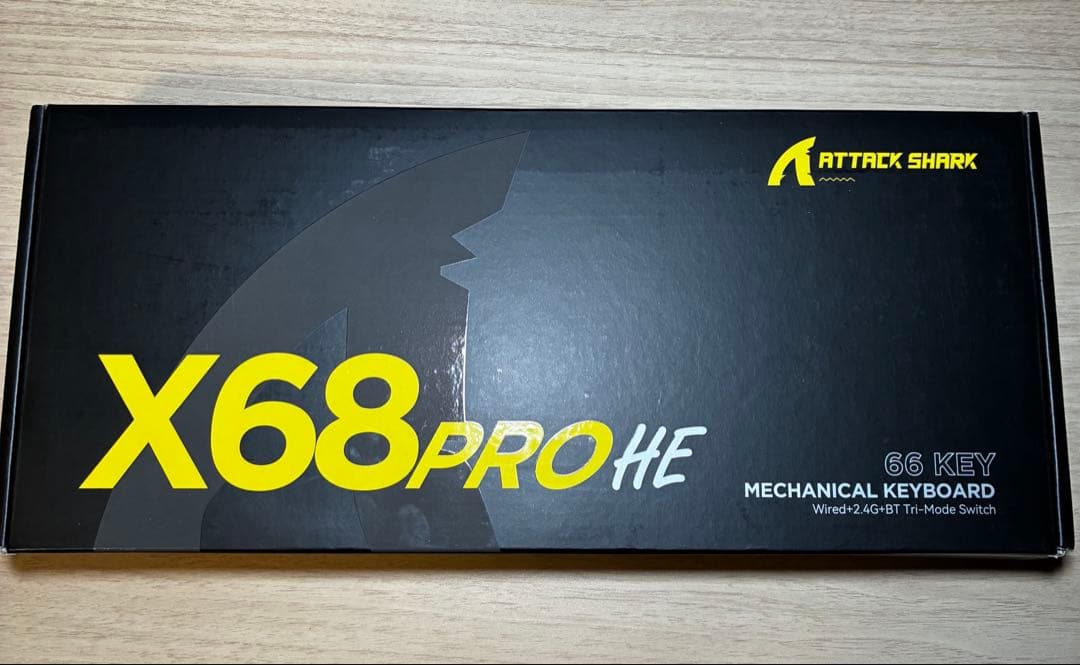 ATTACK SHARK X68PROHE ラピッドトリガー 磁気スイッチ 黒