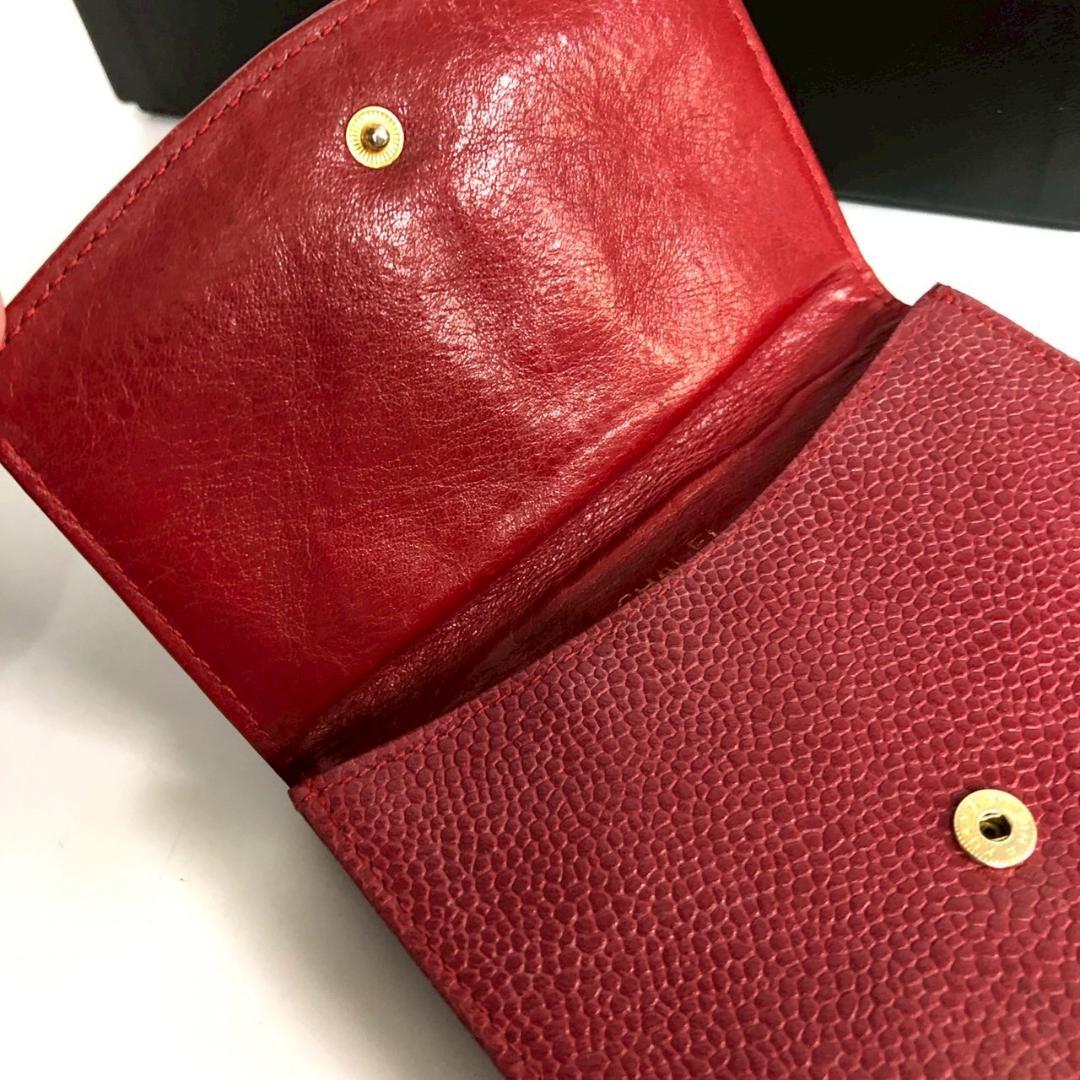 CHANEL シャネル ココマーク 財布 レッド レディース ブランド