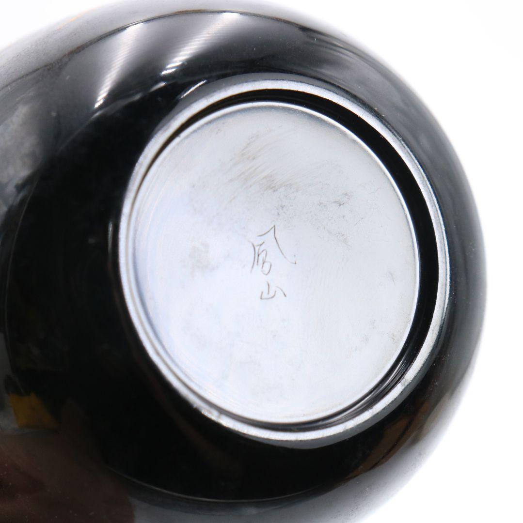 鳳山作 栗沈金 棗 茶道具 共箱共布　C813　N1