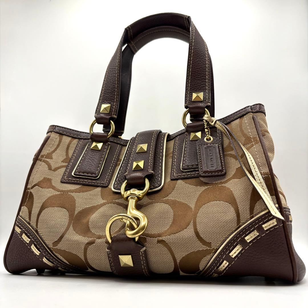 バッグ 00s Coach signature sholder bag Studs