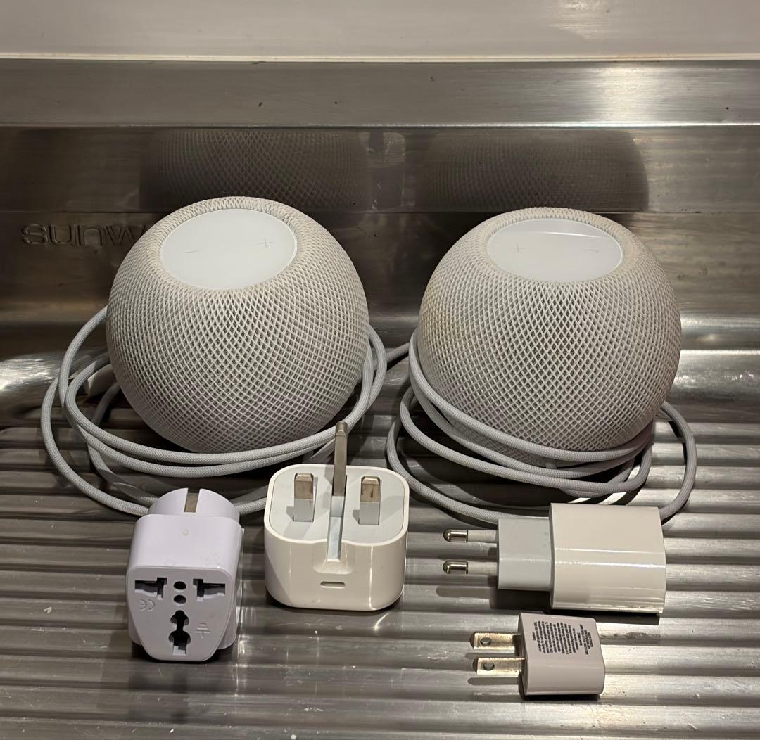 【電源アダプター付】Apple Pod mini 2個セット