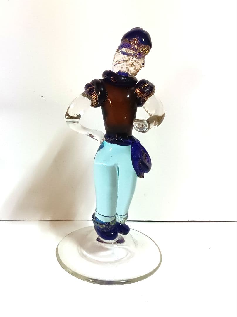 【希少】イタリア製　ムラーノガラス　ベネチアンガラス　置物　ガラス工芸