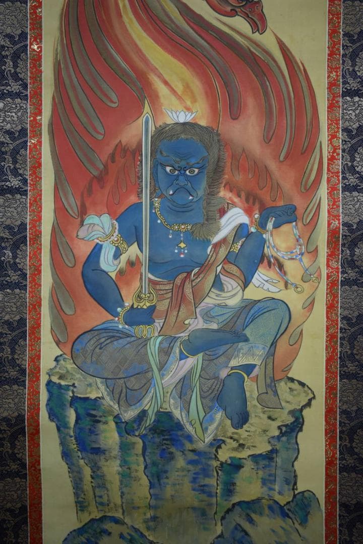 不詳/作者不詳/不動明王/布袋屋掛軸HG-376