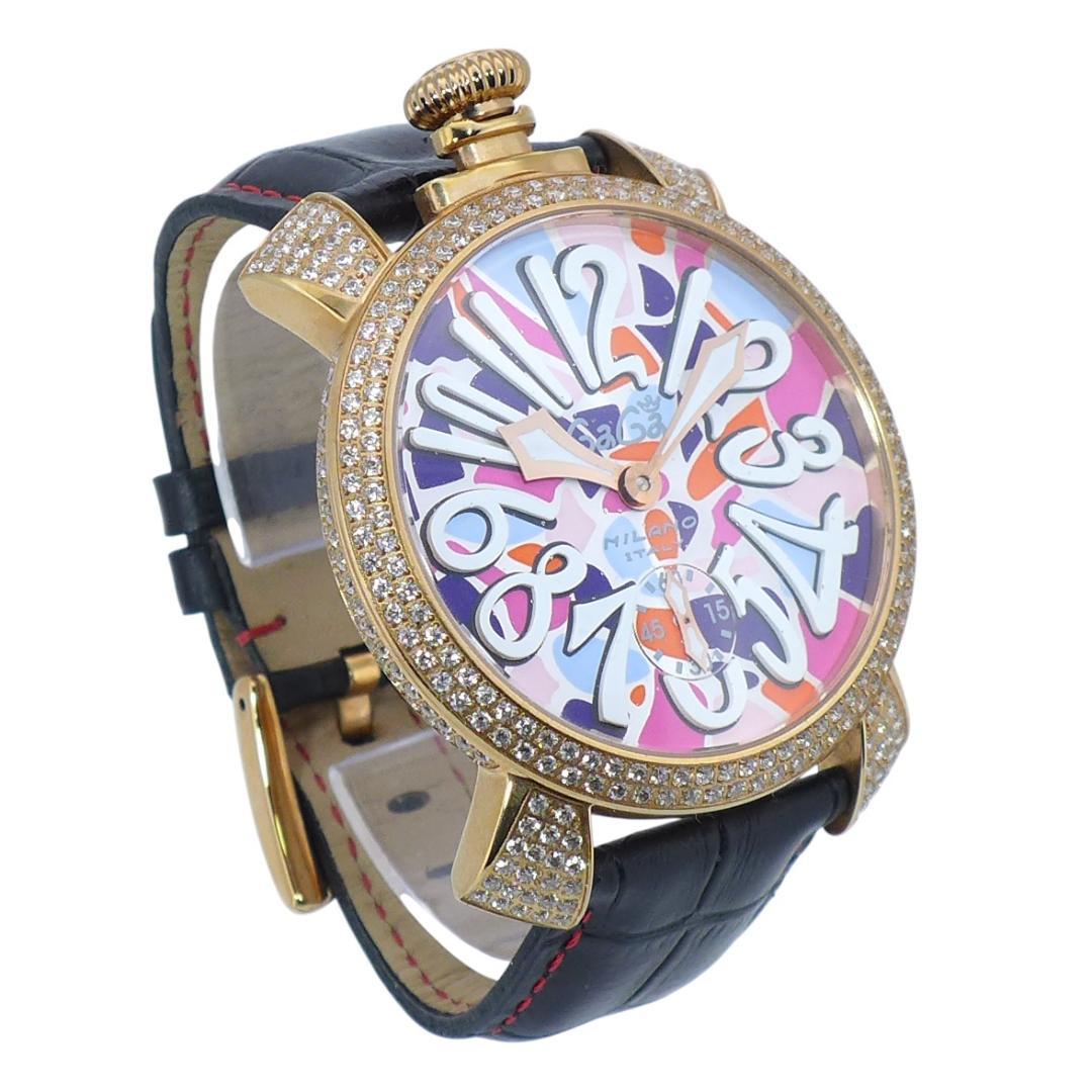 GaGa Milano　マヌアーレ48　ゴールド・カラー　手巻き　中古