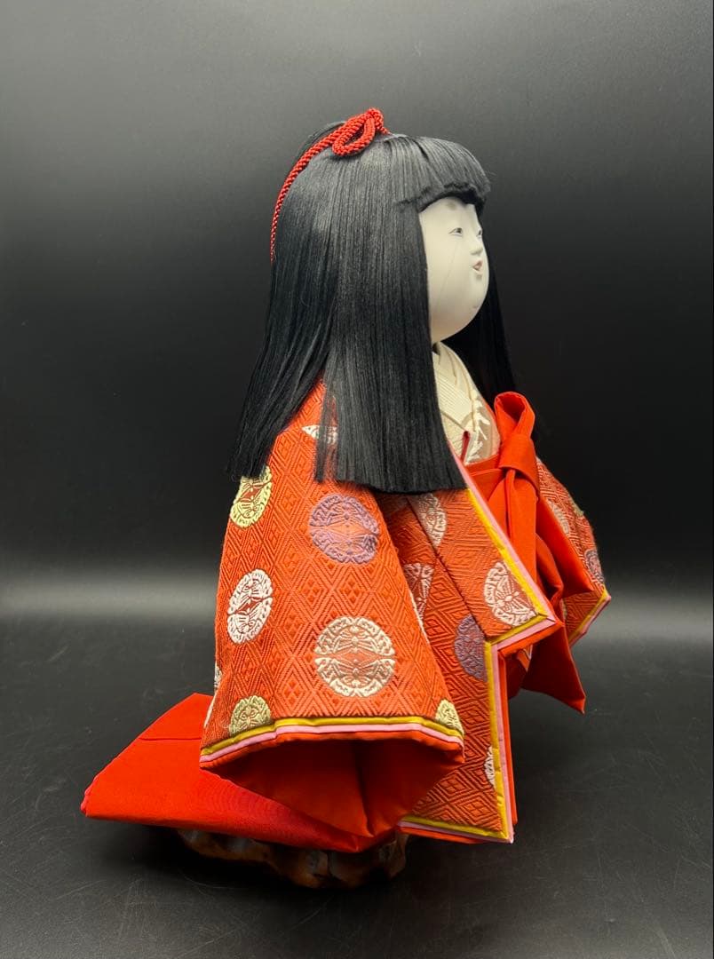 御所人形　清水久遊　女流　雛人形作家　日本人形　桐箱入り　立子