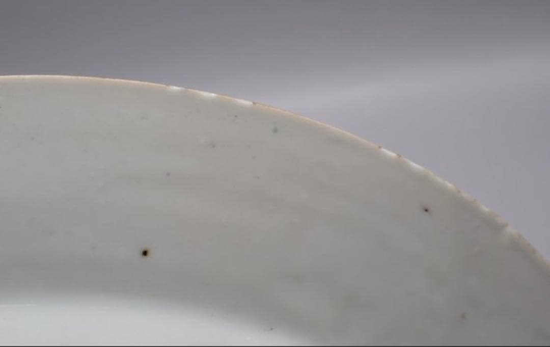 中国古美術品　清の乾隆時代　粉彩皿　本物保証 23cm