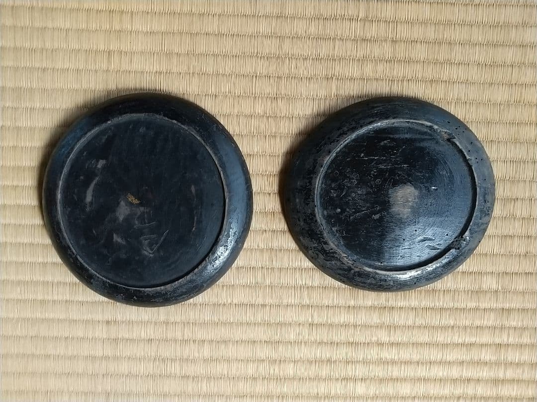 江戸時代 漆絵 木皿 古民藝 2枚セット 古道具