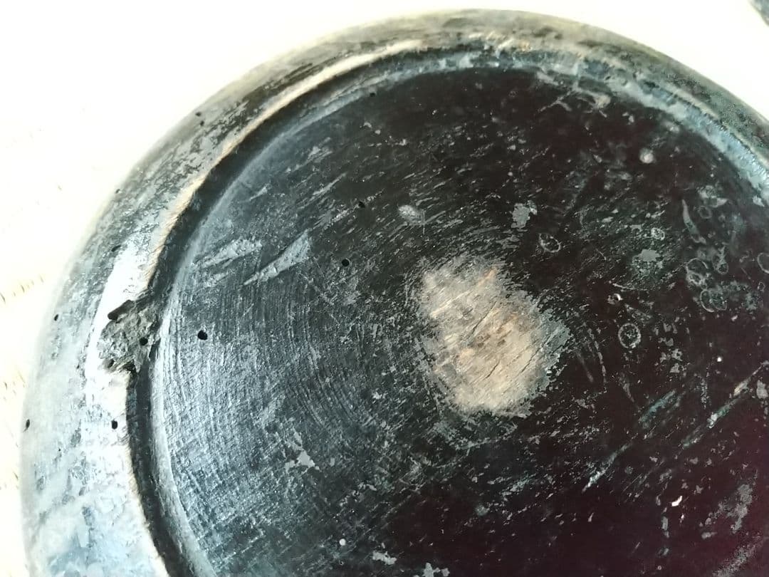 江戸時代 漆絵 木皿 古民藝 2枚セット 古道具