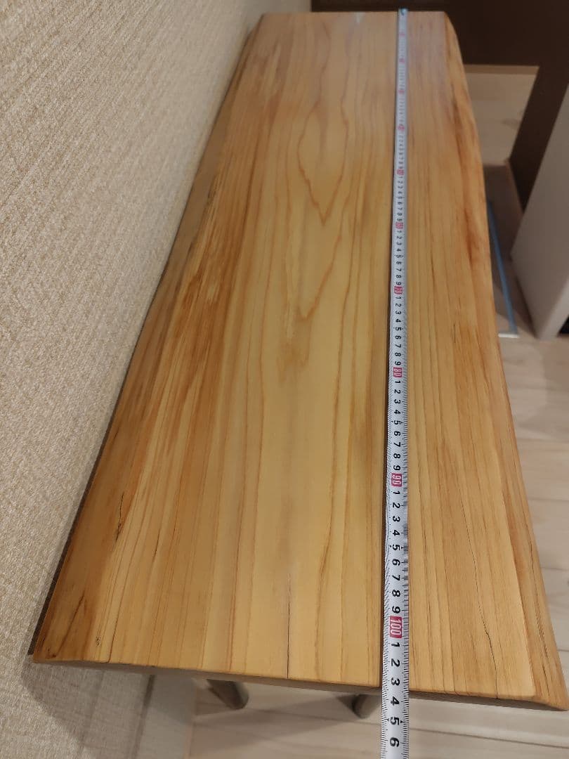 [セール]1枚板　ヒノキ　カウンターテーブル