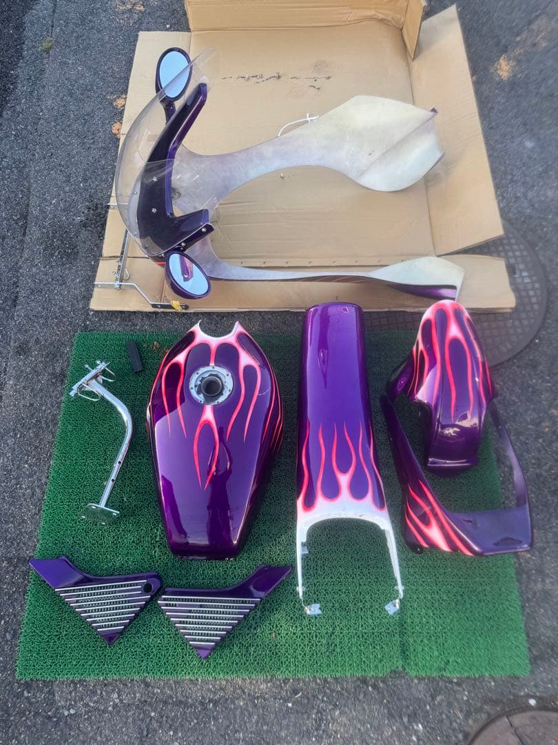 ゼファー400X 外装セット　当時物ロケットカウル　タンク　当時物フルパーツ