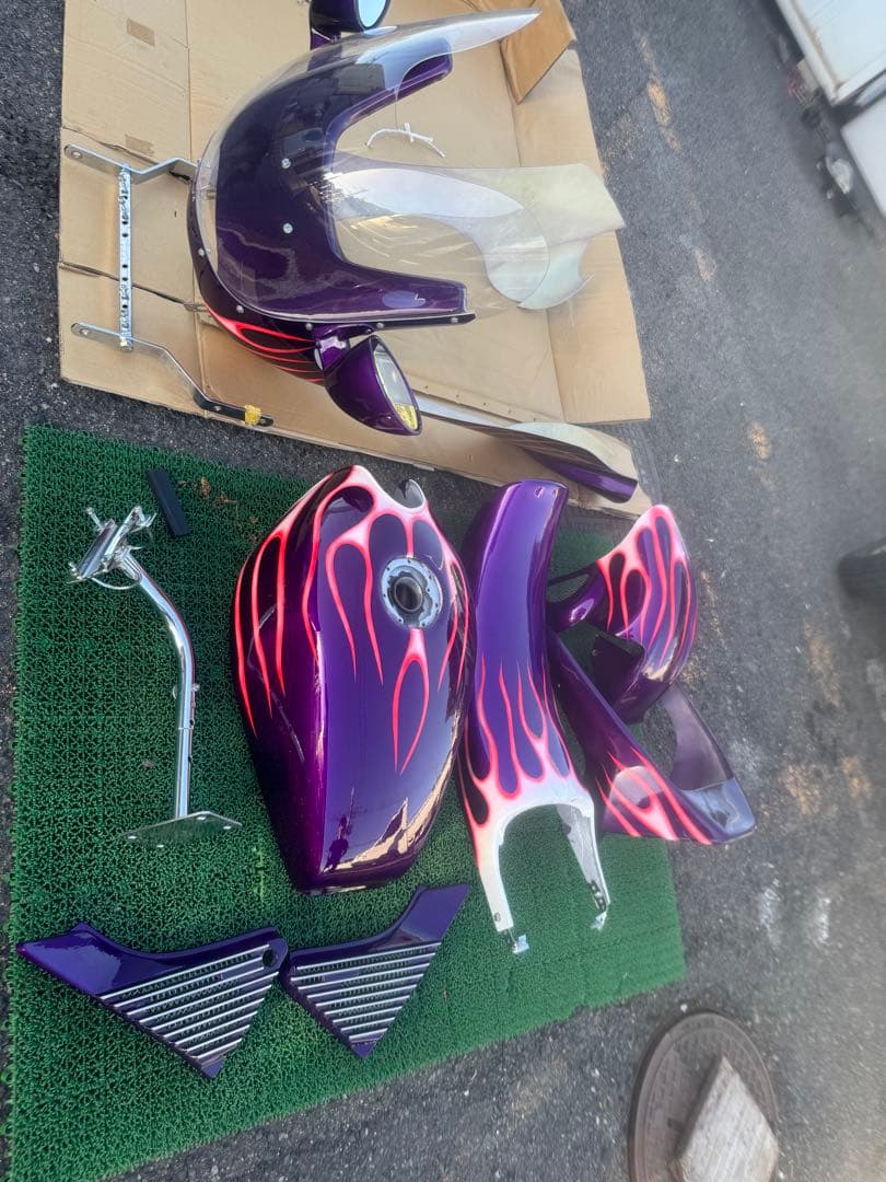 ゼファー400X 外装セット　当時物ロケットカウル　タンク　当時物フルパーツ