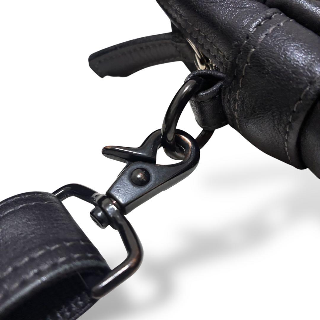 極美品　ポーター　タウゼン　2way ビジネスバッグ　ブラック　オールレザー　黒