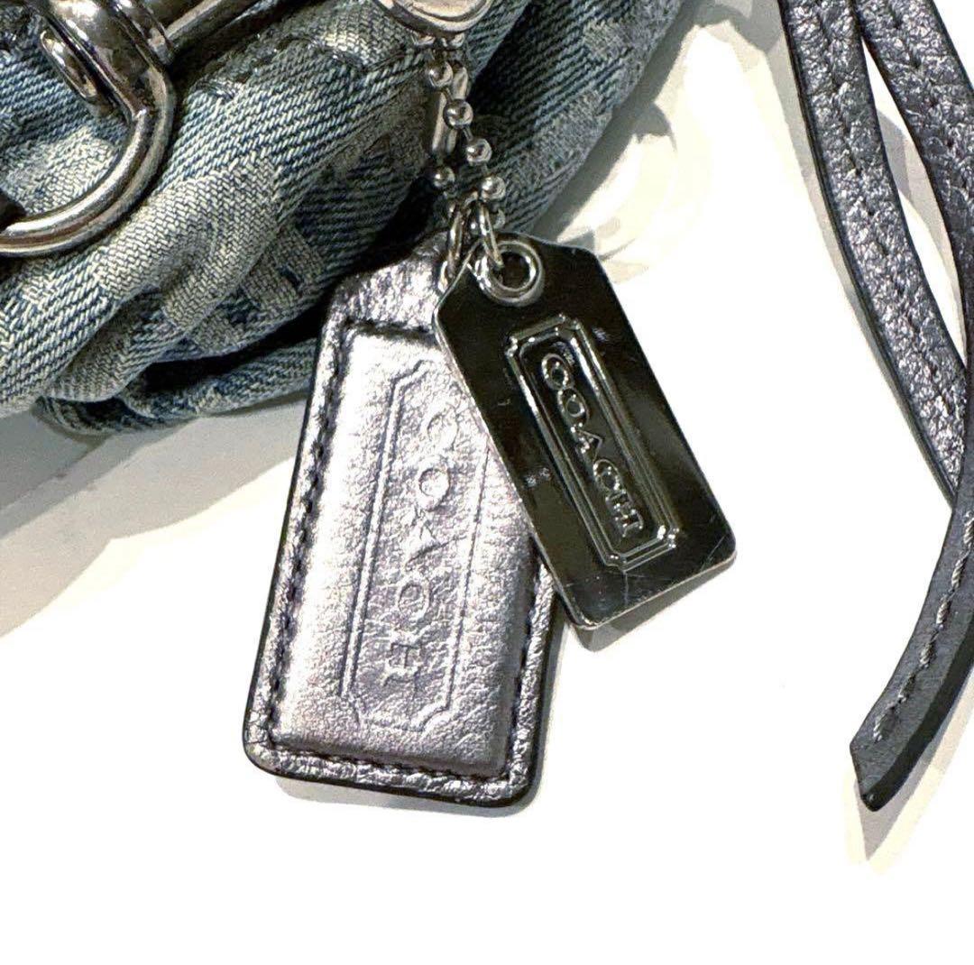 COACH コーチ ポピー デニム ワンショルダー ポーチ 肩掛け 2WAY