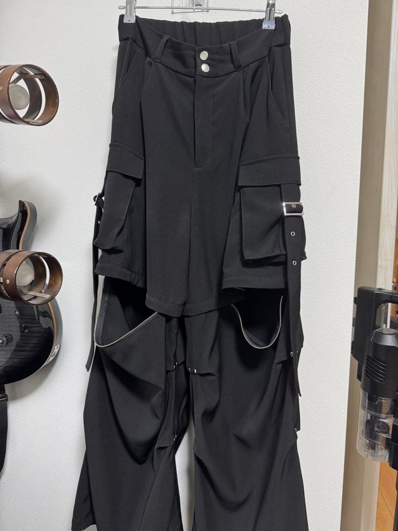 HARE ハレ 2WAYメタルカーゴパンツ　黒　極美品