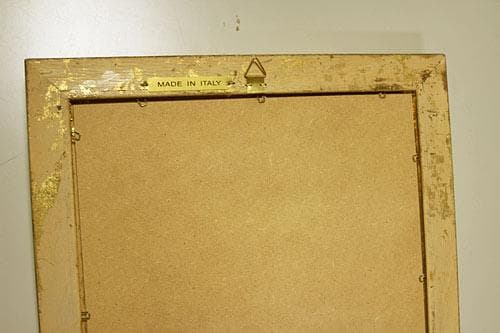 イタリア 額絵 貴族柄 ゴールドリーフ ローズ アンティーク FAL-15-1