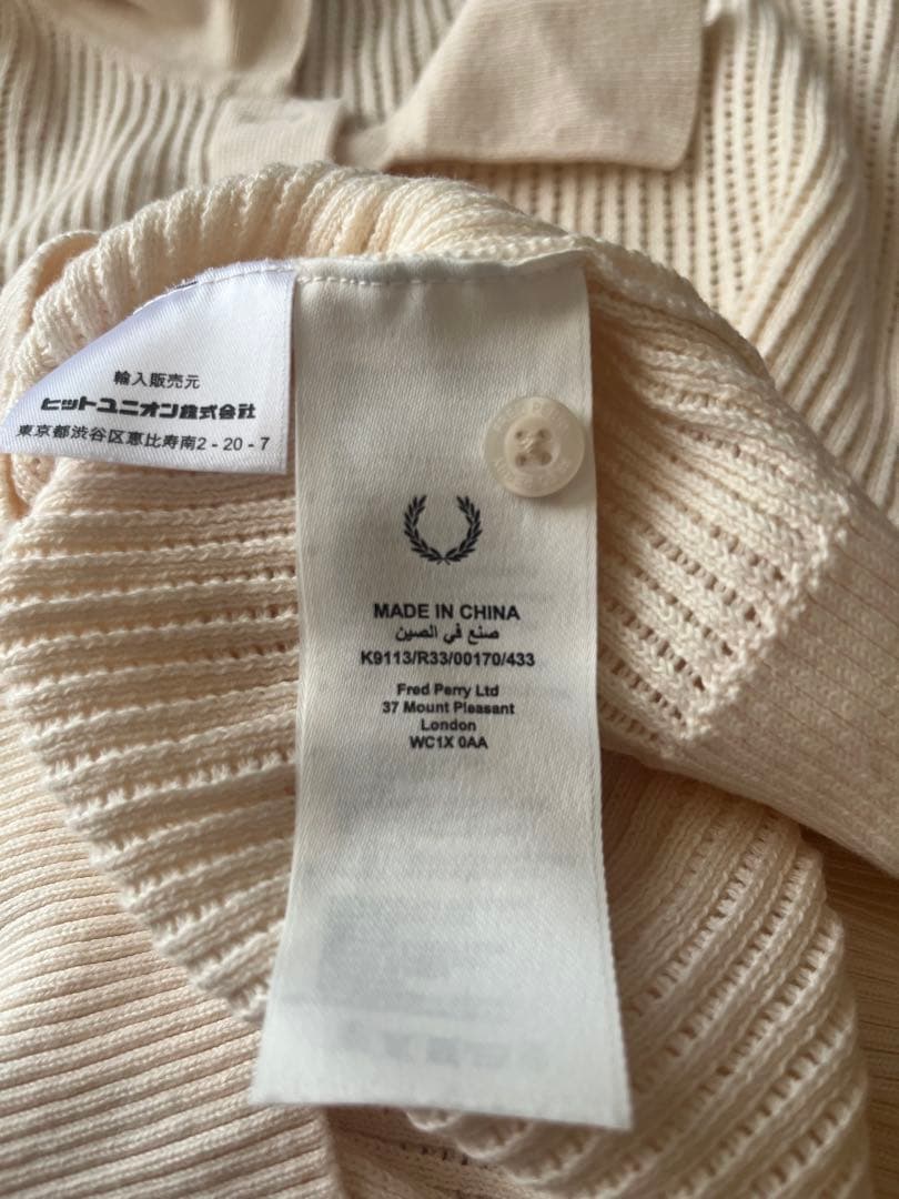 フレッドペリー 半袖ポロシャツ シルキーピーチ