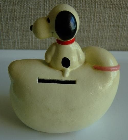 PEANUTS・スヌーピー・スワンバンク・白鳥・貯金箱・PM製・ヴィンテージ