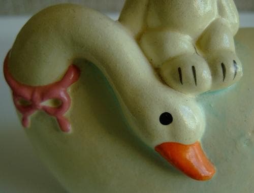 PEANUTS・スヌーピー・スワンバンク・白鳥・貯金箱・PM製・ヴィンテージ