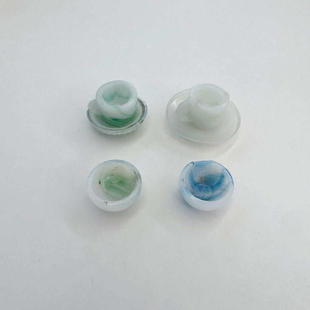 希少 ぺろぺろ ペロペロガラス カップ 骨董 当時物 大正 昭和 レトロ ④