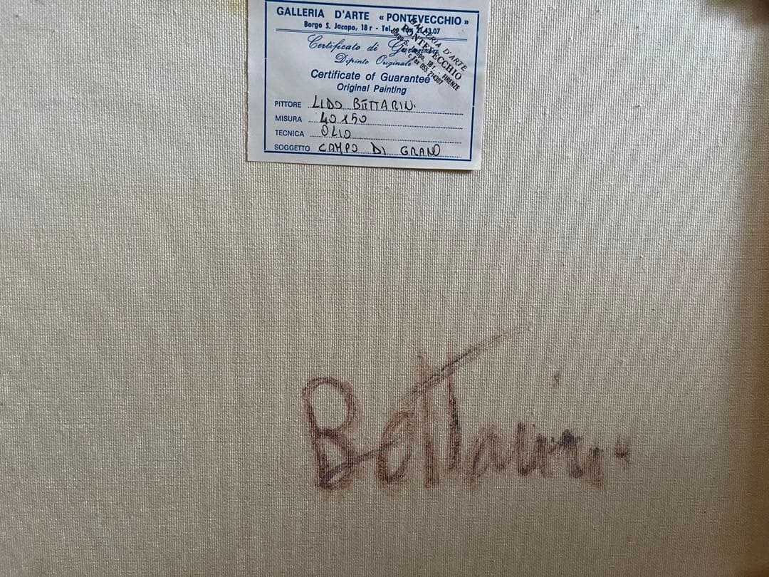 Lido Bettarini (リド ベッタリー二)油彩画 イタリア現代アート