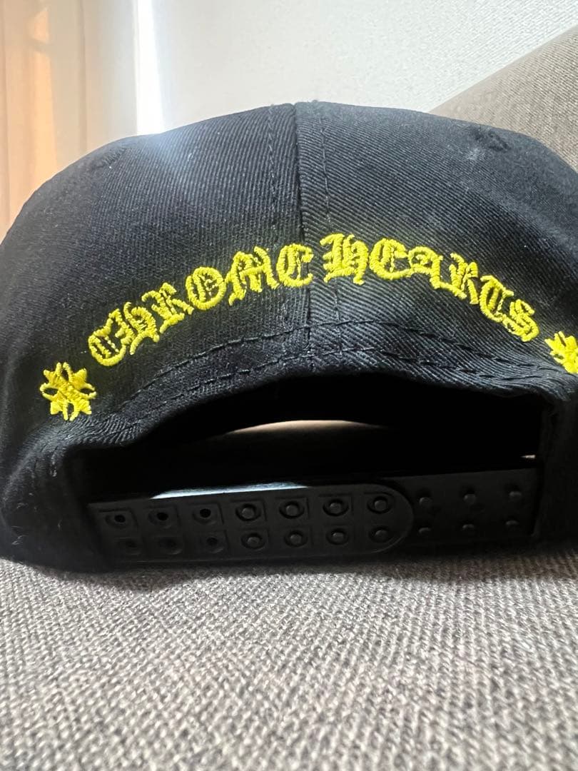 ブラックスナップバックキャップ CH刺繍