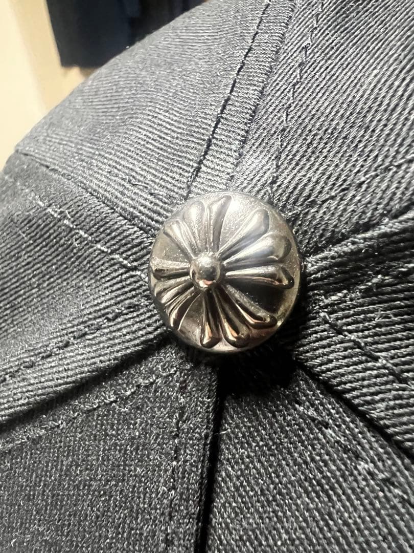 ブラックスナップバックキャップ CH刺繍