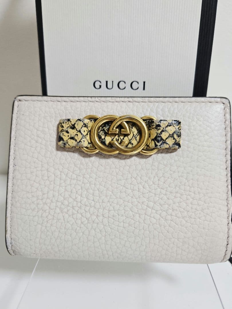 【希少・高級レザー】GUCCIGGマーモント財布