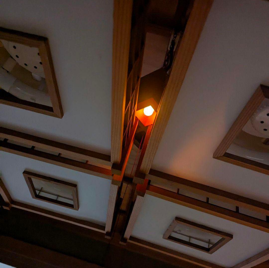 和風 シーリングライト 木製