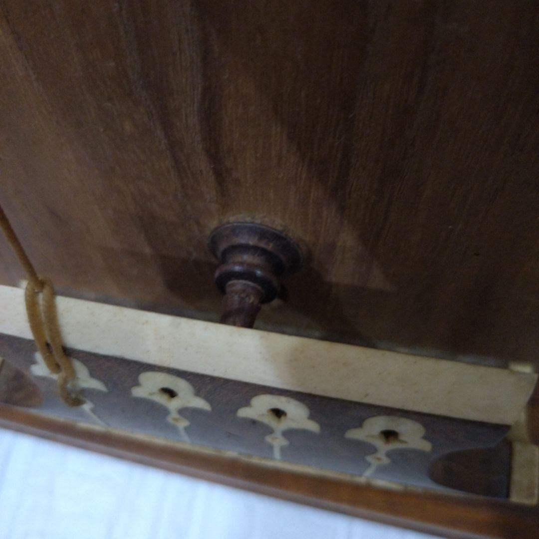 日本のアンティーク 琵琶 撥 弦楽器 和楽器 琵琶 木製　スタンド付き