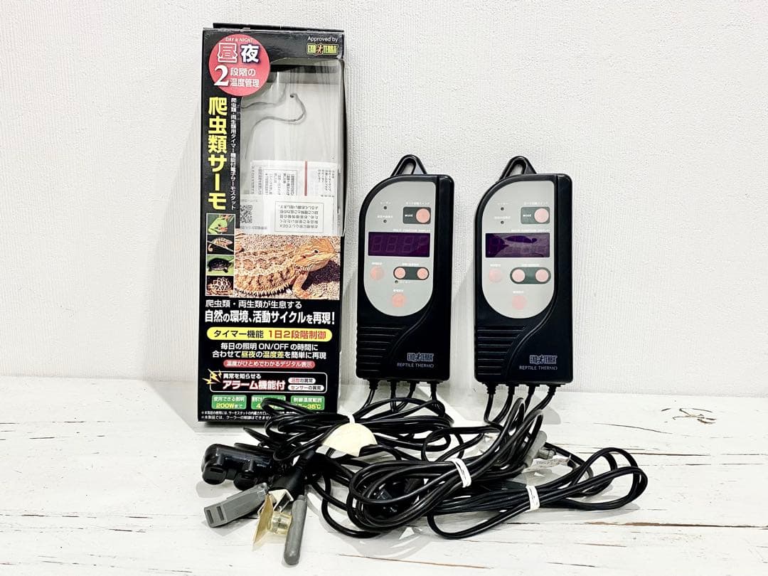 エキゾテラ　爬虫類サーモ　２台セット　GEX
