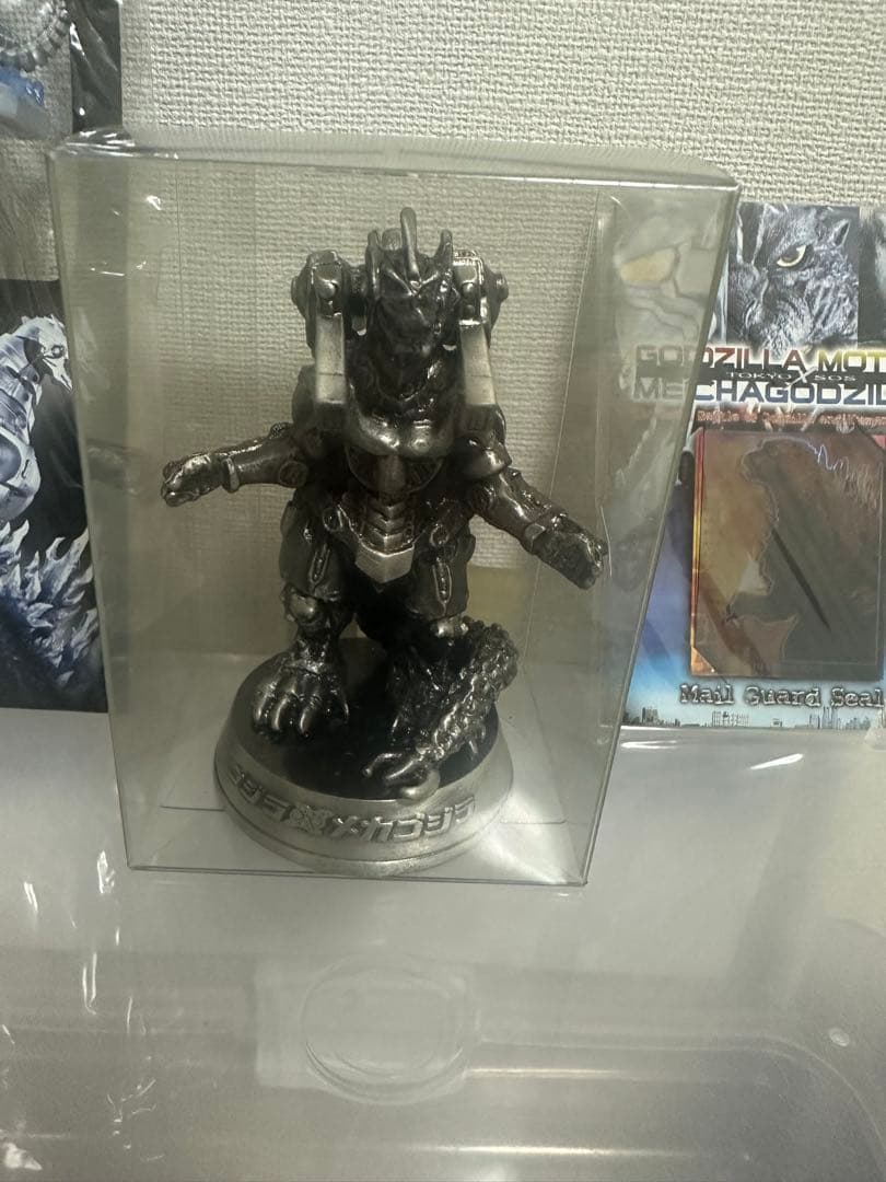 ゴジラ対メカゴジラ メカゴジラメタルフィギュア　ストラップ　メールガードシール