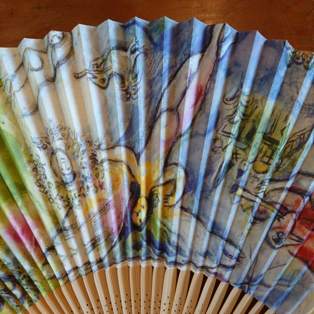 ♪扇子　 マルク・シャガール　Marc Chagall　巨匠　せんす♪