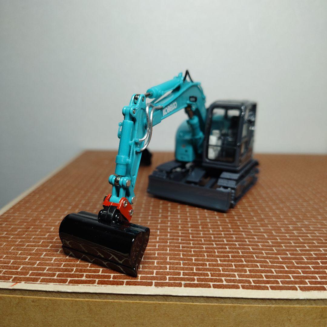 コベルコ建機SK75SR クイックヒッチ バケット4点 KOBELCO 1/50