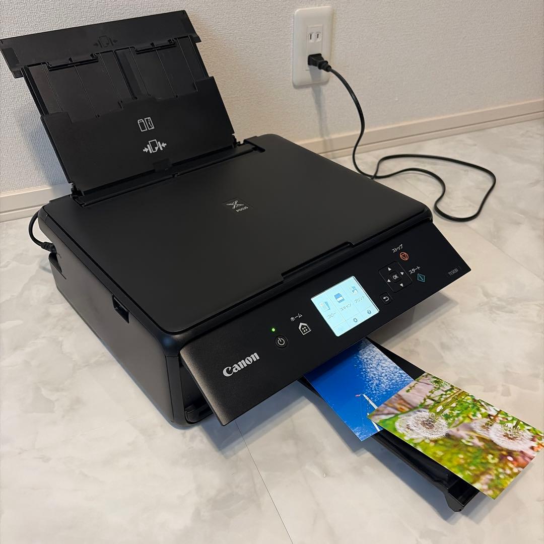 キャノンプリンター複合機TS5030美品　新品互換インク、ケーブル付Canon
