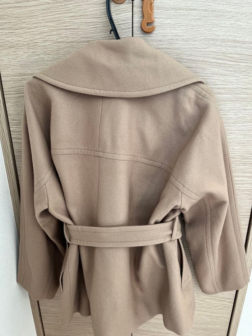 FRAY I.D ベージュ ビックカラーショートコート