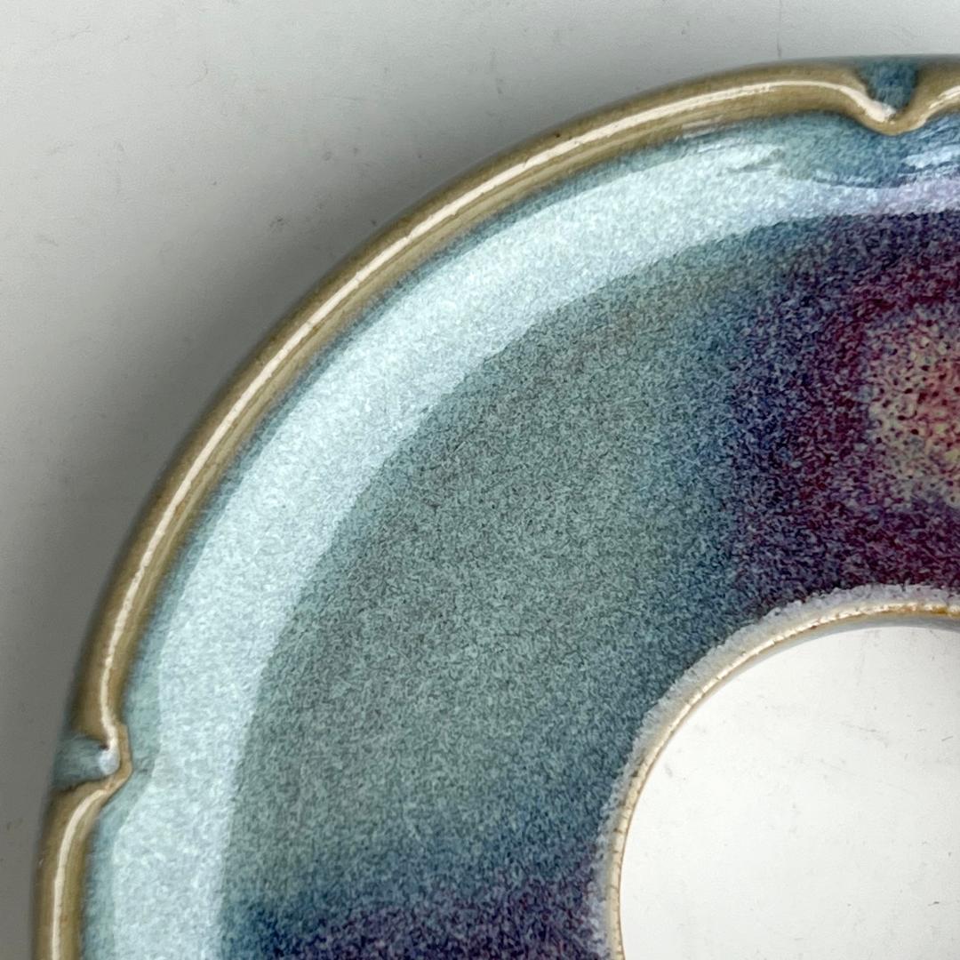 鈞窯紫斑釉陵花台 唐物 中国古玩 中国美術 唐物 擺件 A927+