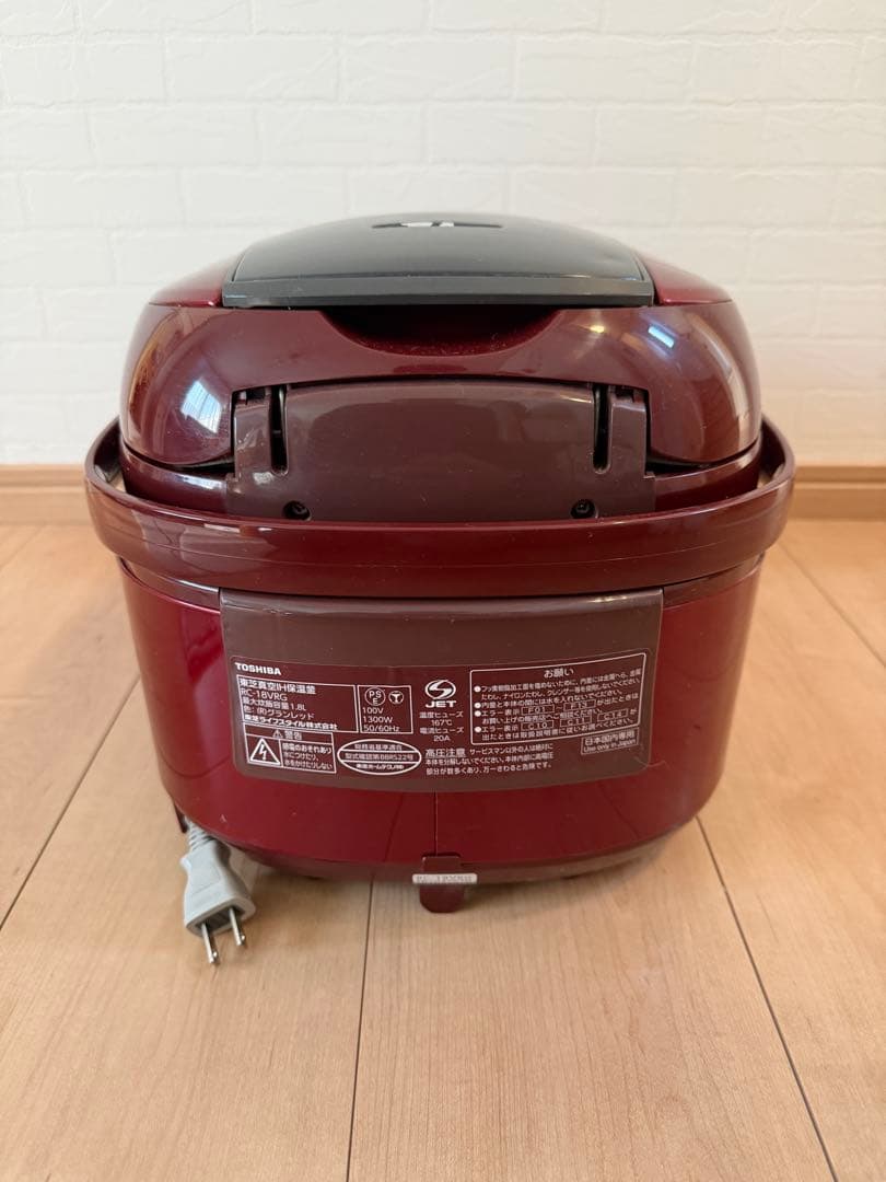 東芝　真空かまど炊き RC-18VRG(R) [グランレッド]