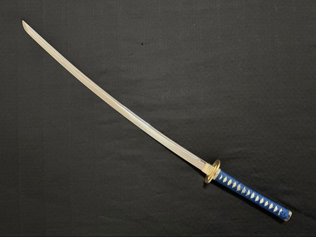 刀　かたな　剣　直江兼続　青金雲塗鞘　樋入　大刀　長尺　模造刀　美術刀　舞踊