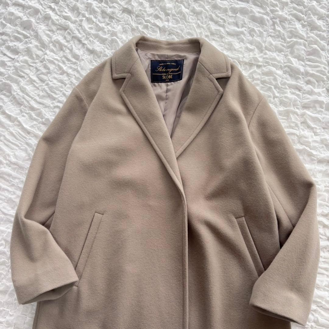 【美品】 スローブイエナ SUPER100 ロングチェスターコート ロングコート