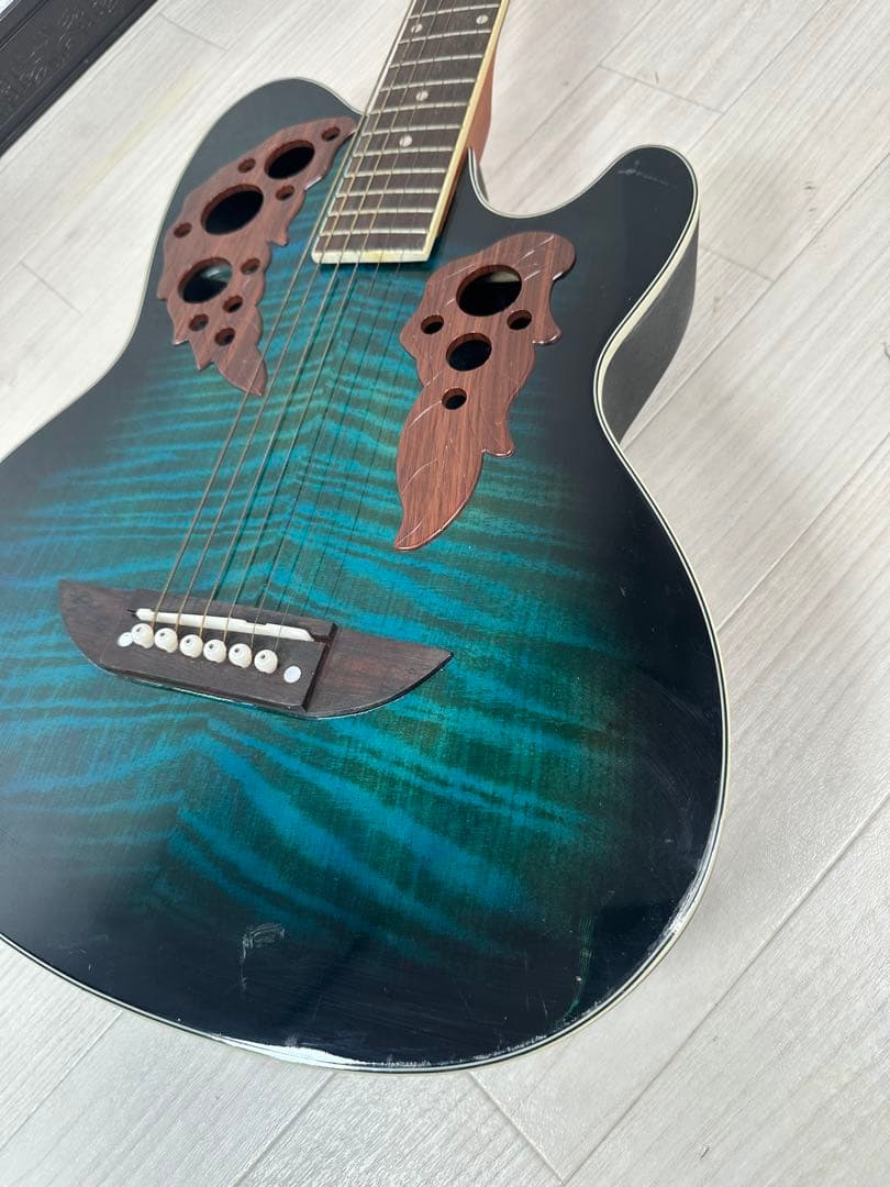 S POWER エスパワー オベーションタイプ アコースティックギター ※31※