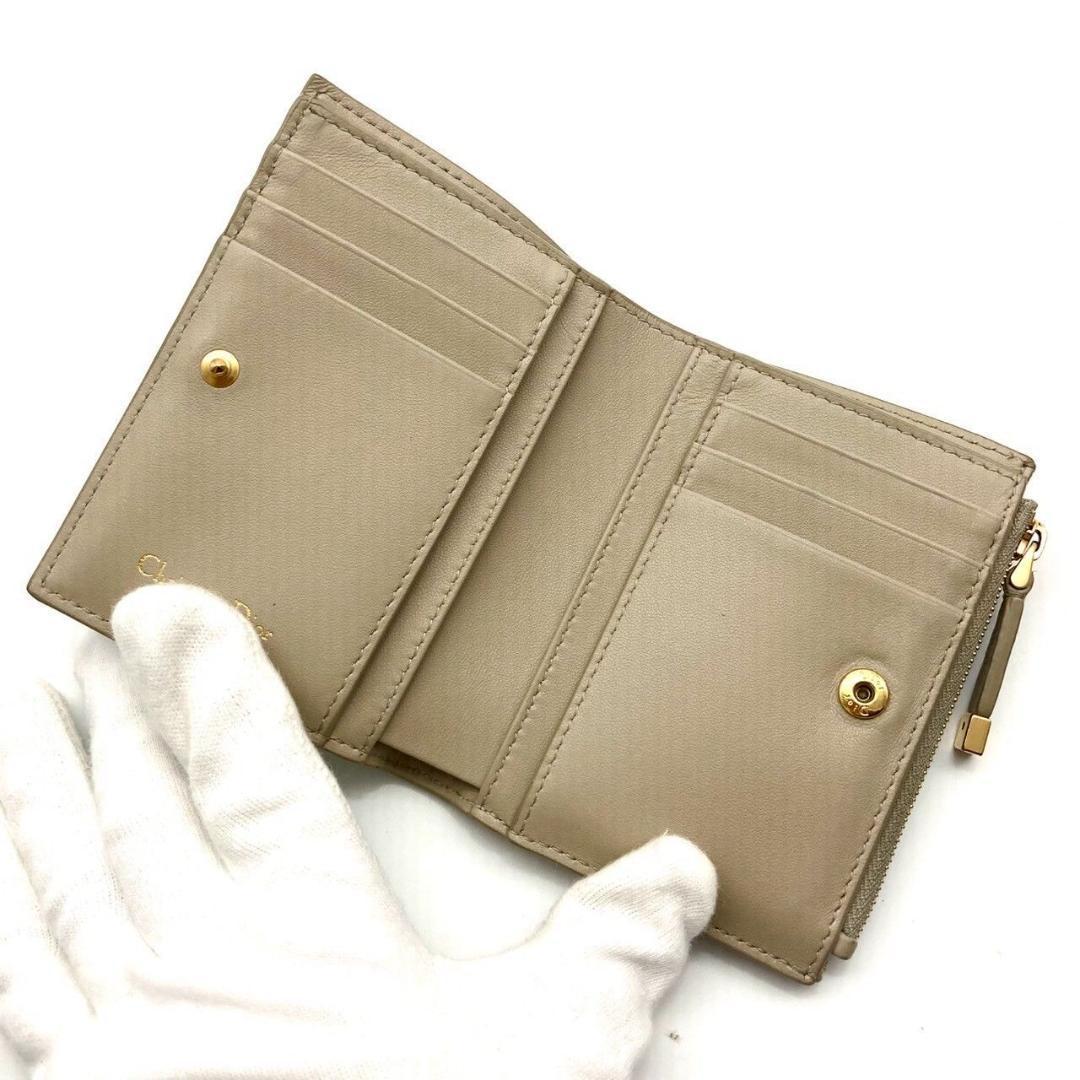 クリスチャンディオール カロ ダリア ウォレット ロゴ 二つ折り財布 70908