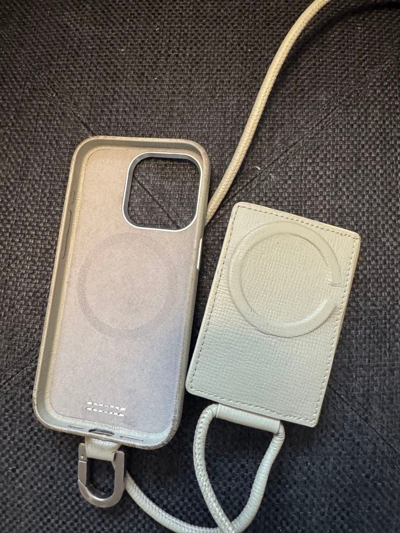 objcts.io 土屋鞄 iPhone15proカードケース ホワイトベージュ