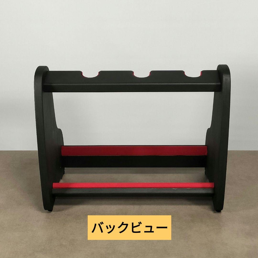 ♪ハンドメイド　沖縄三線スタンド　木製　ブラックカラー 3丁用　匿名配送♪