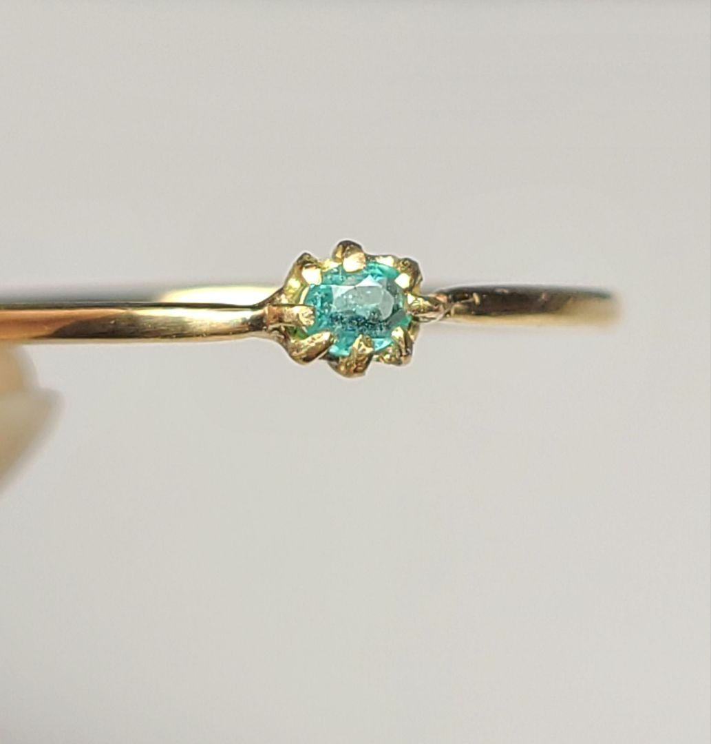 まゆどん素晴らしい透明感!!★ブラジルバターリャパライバトルマリン18金★