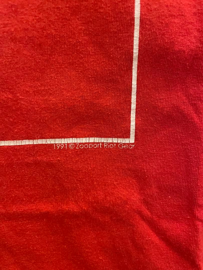 古着　チャールズマンソン Tシャツ M 赤