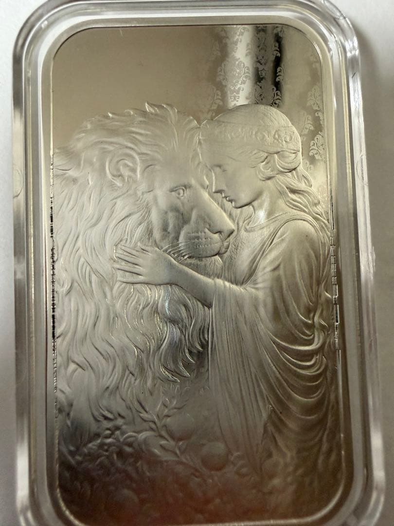 2024年 アメリカ「ウナとライオン」純銀 1オンス バー