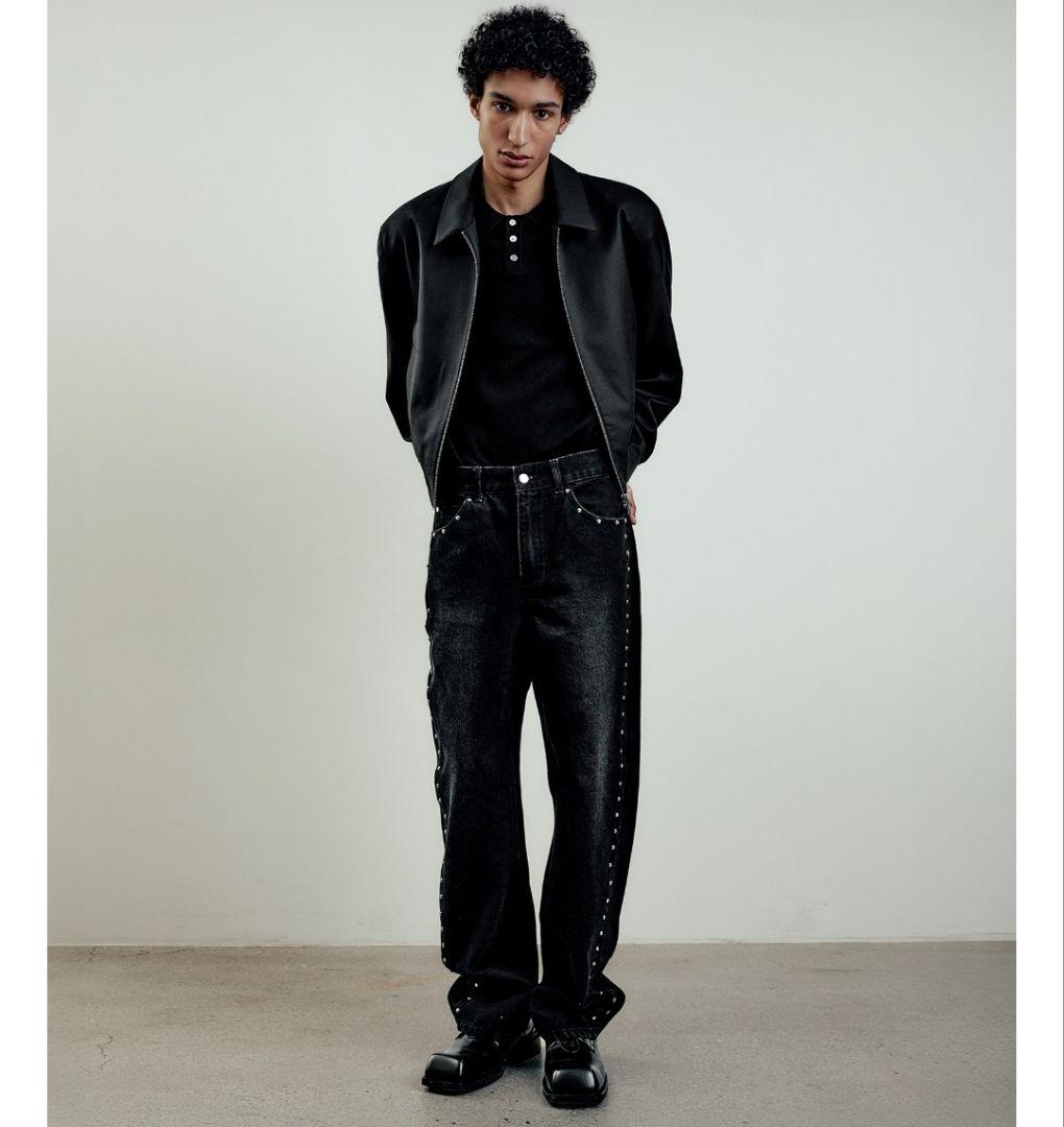 LMOOD セレニティウールブルゾンジャケットブラック